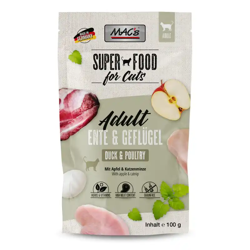 MAC‘S Canard & volaille pour chat - 100g | Remise supplémentaire