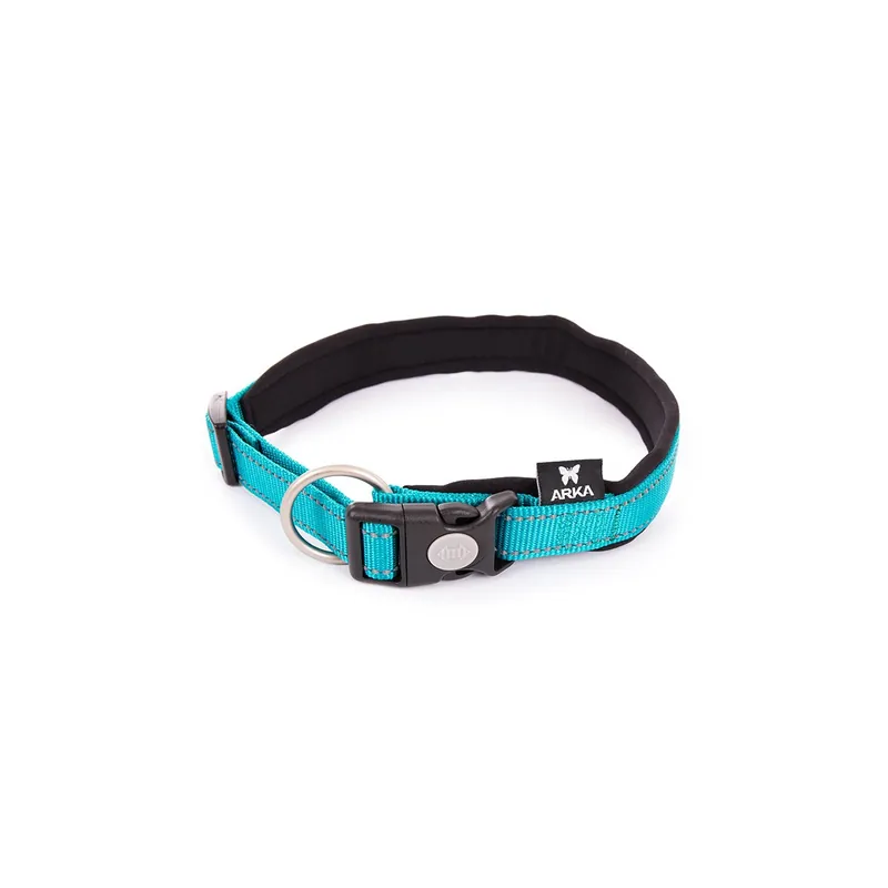 Collier bleu Martin Sellier 25mm/55-60cm néo pour chien | Petit prix