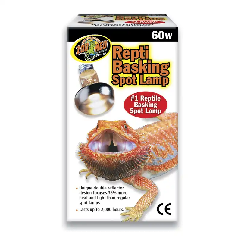 Lampe chauffante Repti Basking Spot Zoo Med 60W E27 pour reptile - Prix usine