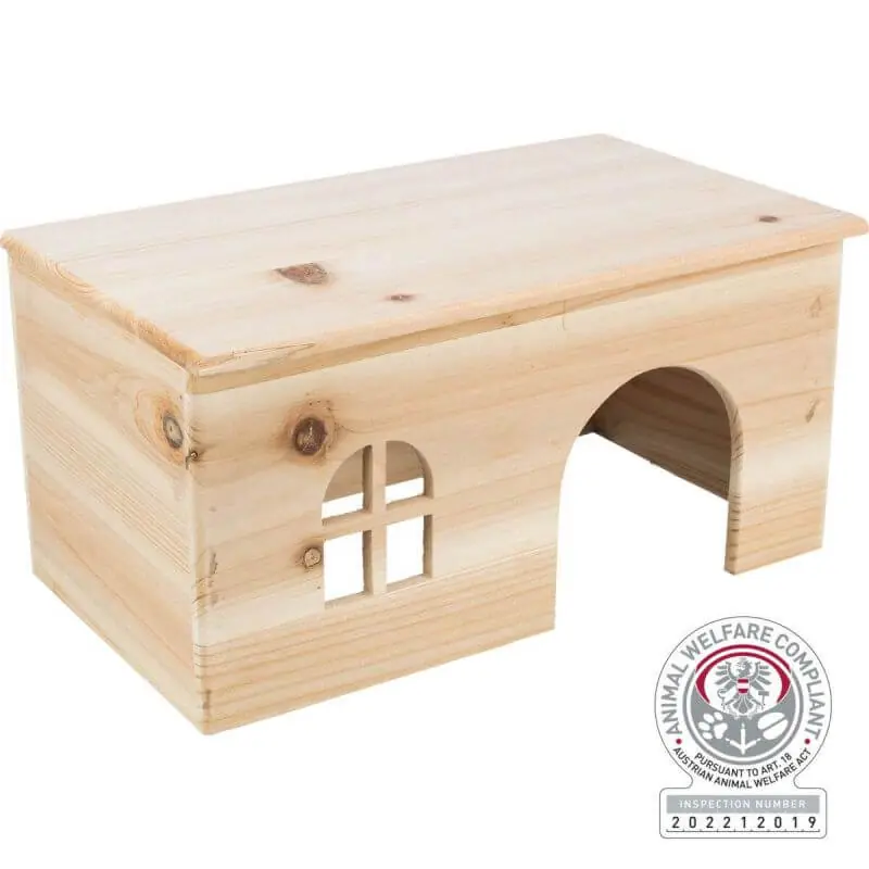Maison, sans clou, lapins nains, en bois, 40 × 20 × 23 cm - Bon prix