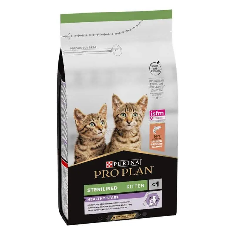 Disponible dès maintenant | PRO PLAN Sterilised Kitten HEALTHY START Saumon 1,5kg
