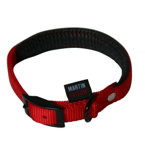 Livraison express - Martin Sellier - Collier Confort de 20/45cm pour Chien - Rouge