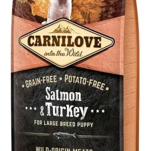 Carnilove - Croquettes Saumon et Dinde pour Grand Chiot | Bonne affaire