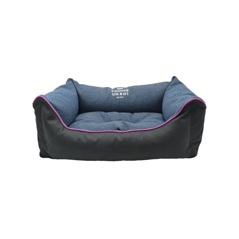 Achat sécurisé - Comme Un Roi - Panier Douillet So Chic Bleu Prusse pour Chien - L