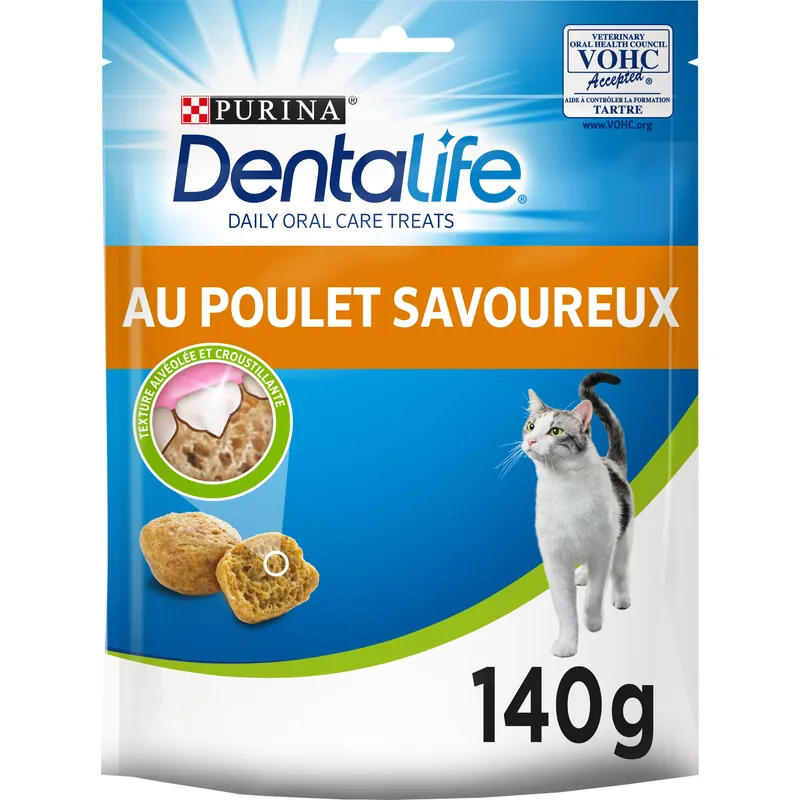 Dentalife - Friandises au Poulet pour chats adultes - 140g | Disponible maintenant