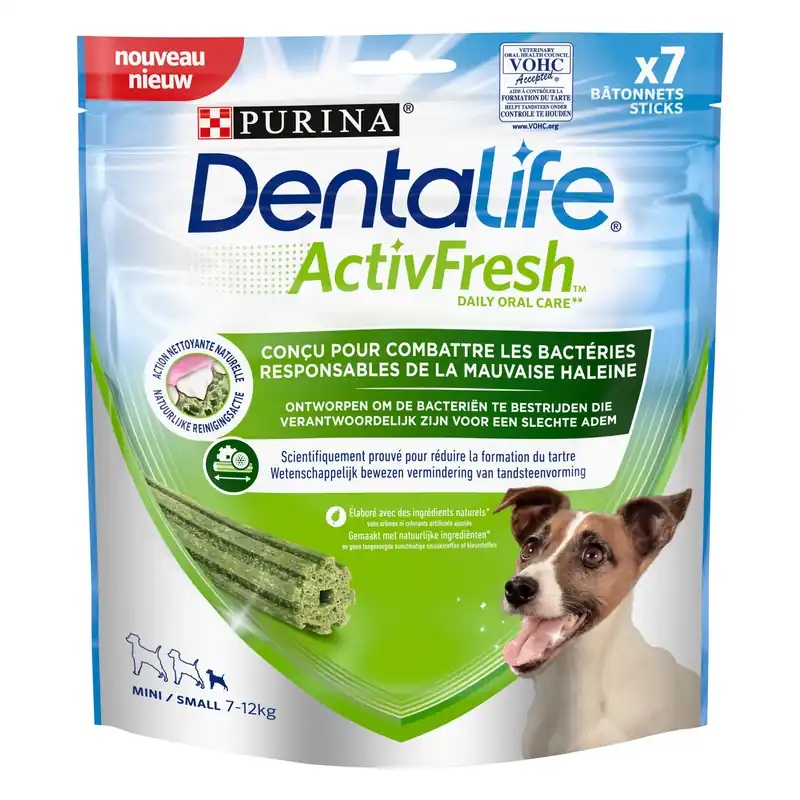 DENTALIFE - Friandises à mâcher ACTIVFRESH bucco-dentaire pour Petits Chiens - 115g - Dernier arrivage