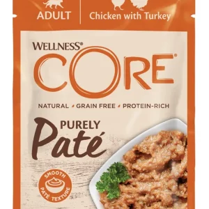 WELLNESS CORE - Repas Complet Purely Pâté au Poulet & Dinde - 85g | Prix malin