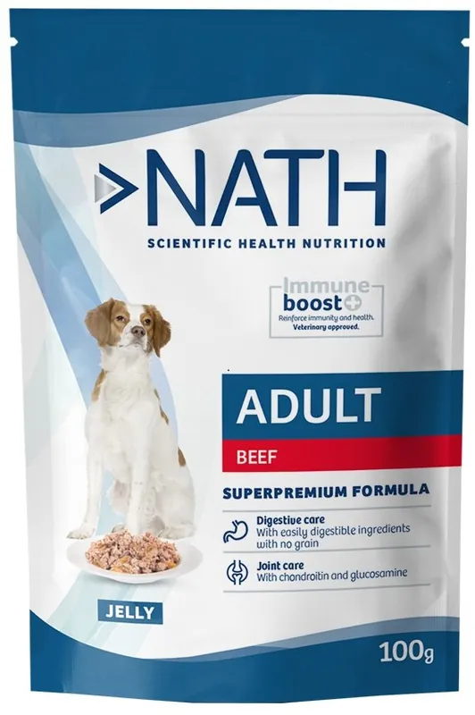 Nath - Pâtée Jelly Immune boost+ Boeuf pour Chiens - 100g - Meilleure vente