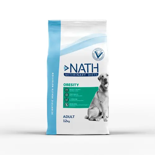 Disponible | Nath Veterinary Diet - Croquettes Obesity Sans Céréales pour Chiens