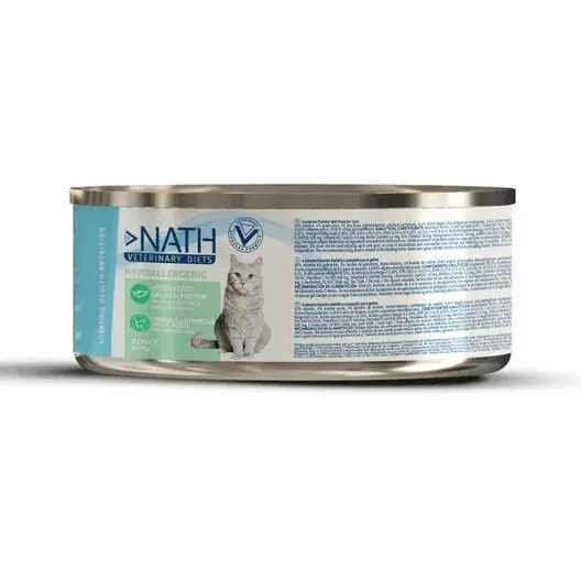 Qualité supérieure | Nath Veterinary Diet - Aliment humide Hypoallergenic pour Chat - 200G