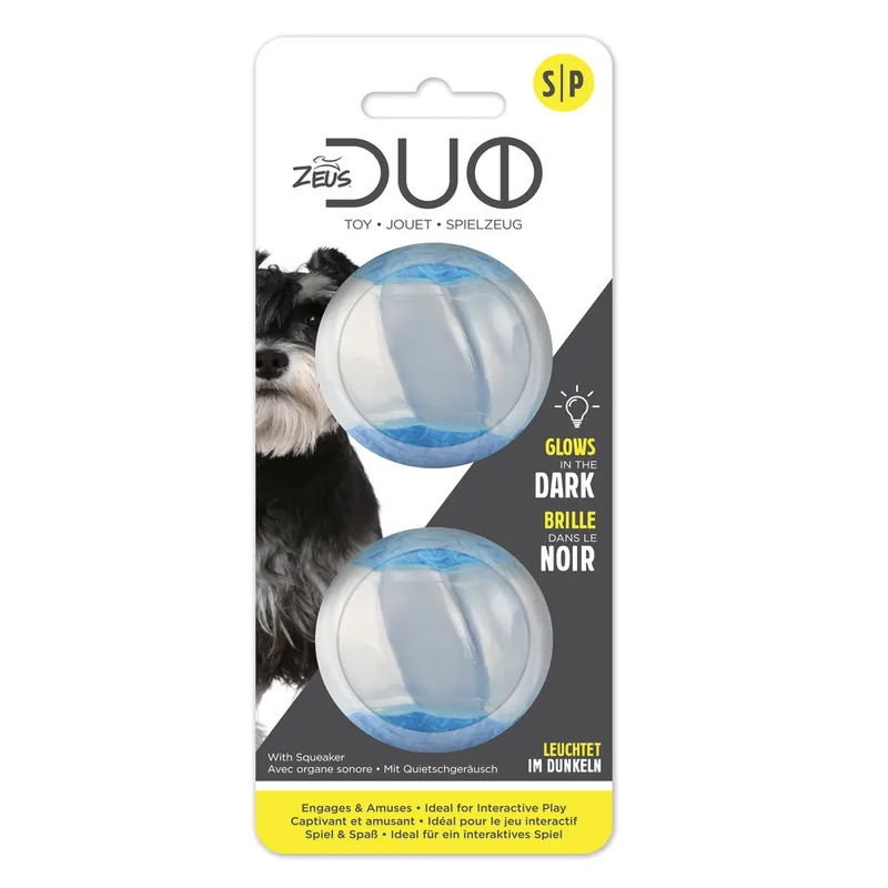 Coup de cœur - Zeus Duo Ball siffleur/luminescent 2pc - 5 cm