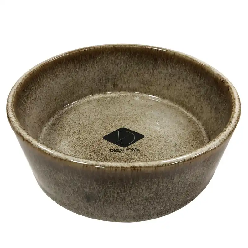 D&D - GAMELLE ET BOL D`EAU JASPER SAND 700ml - 16,8x16,8x6,5cm - Très bien noté
