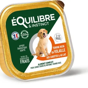 Livraison rapide | Équilibre & Instinct - Pâtée Riche en Volaille pour Chiots - 300g