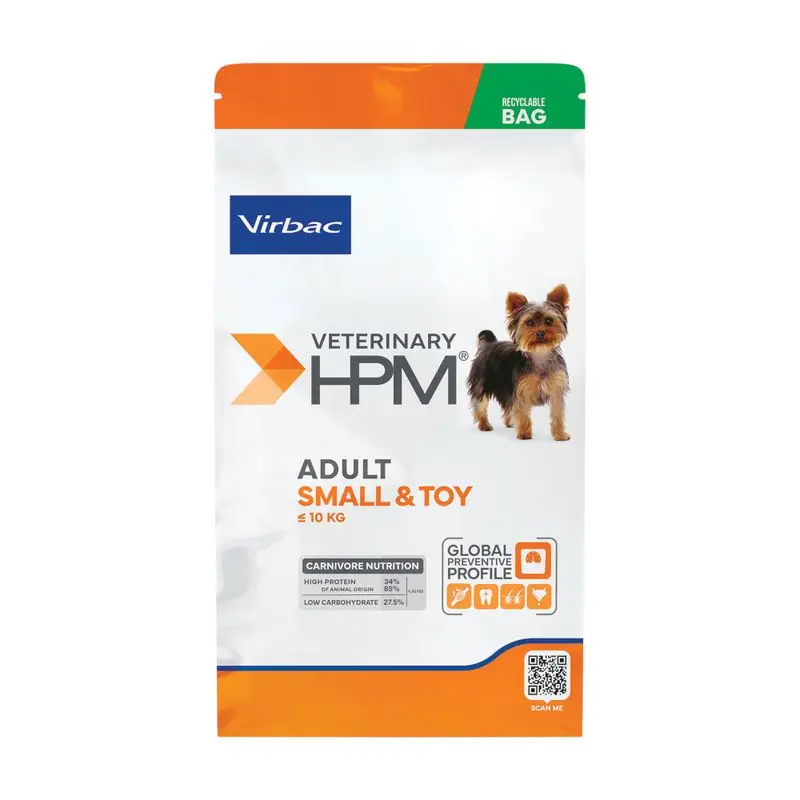 Virbac - Croquettes Veterinary HPM Adult Small & Toy Dog pour Chien - Tendance