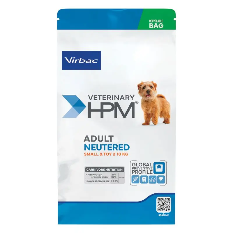 Premium - Virbac - Croquettes Veterinary HPM Adult Neutered Small & Toy Dog pour Chien