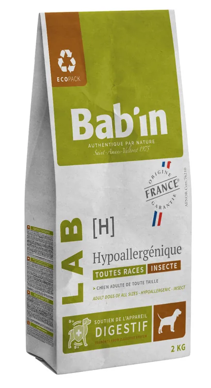 Bab‘in - Croquettes Vétérinaires LAB Hypoallergénique pour Chien Medium & Maxi - Très apprécié des clients