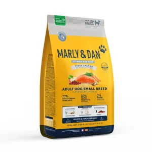 Marly & Dan - Croquettes Adult Small Breed au Saumon pour Petits Chiens | Nouveau chez nous
