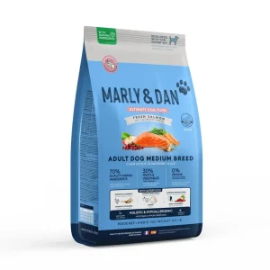 Marly & Dan - Croquettes Adult Medium Breed au Saumon pour Chiens - Produit phare
