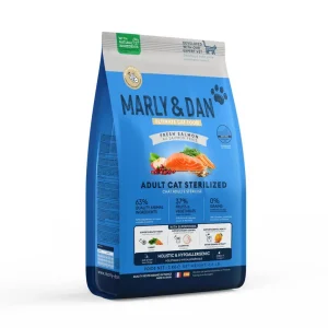 Recommandé | Marly & Dan - Croquettes Adult Sterilized au Saumon pour Chats