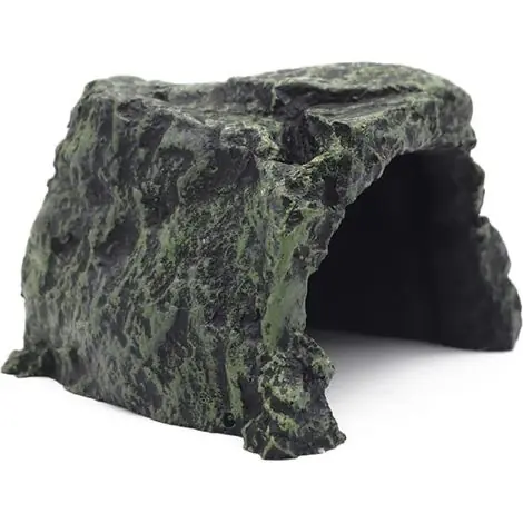 Aquarium Aménagement Paysager Poisson Caché Grotte Aquarium Tortue Reptile Pèlerin Cacher Habitat Décoration Ornement Reptiles Terrarium (Couleur 2) - Déstockage