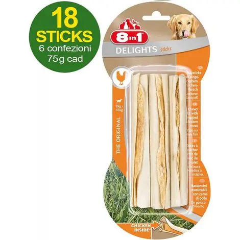 Achetez dès aujourd'hui - Snack 18 bâtonnets de bœuf farcis à la viande de poulet