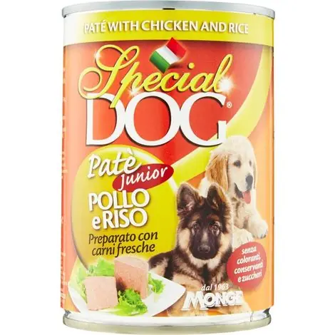 Monge Special Dog Pâté Junior Poulet Et Riz 400 Gr | Achetez dès maintenant