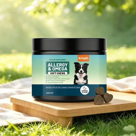 Ces comprimés à croquer pour chiens ont une formule douce qui favorise l‘équilibre de l‘organisme, laissant le pelage et la peau légers, respirants et non étouffants. -- 200 g -- AUTLEAD | Achetez dès aujourd'hui