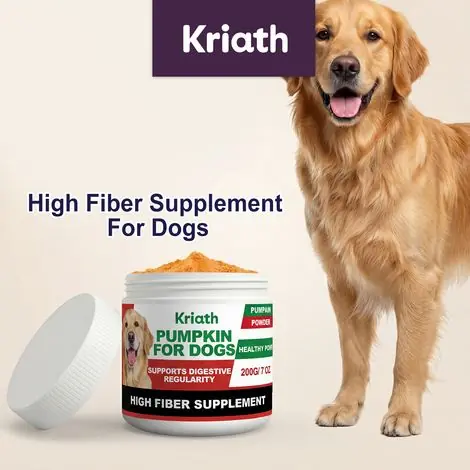 Complément alimentaire à base de citrouille riche en fibres pour chiens, formule douce, convient comme complément alimentaire quotidien pour chiens – 200 g -- BIEMMEDUE | Top des ventes
