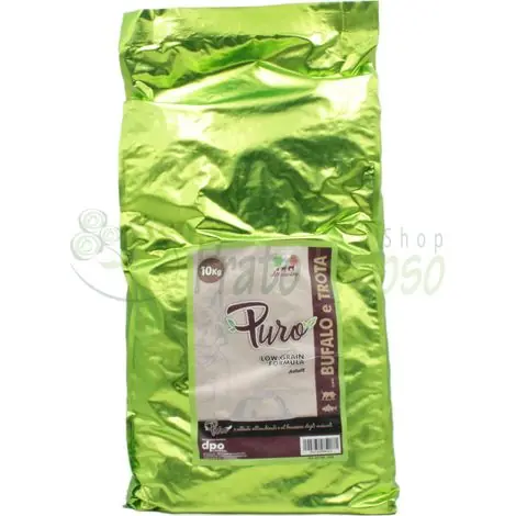 BT10M - Croquettes de bison et de truite monoprotéine à faible teneur en céréales, 10 kg - Aliment pour chiens - Tout juste disponible