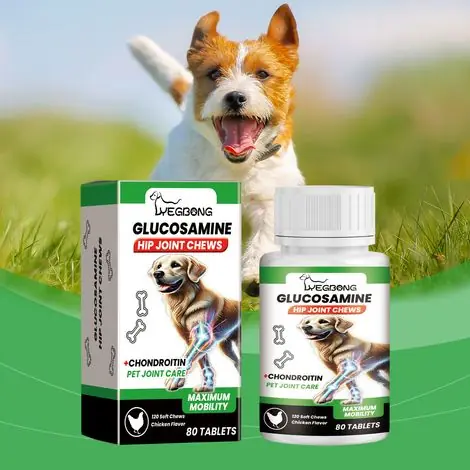 Comprimés pour le soutien articulaire des chiens, apportant énergie et compléments nutritionnels grâce à une formule équilibrée spécialement conçue pour les animaux de compagnie – 80 comprimés - Très populaire