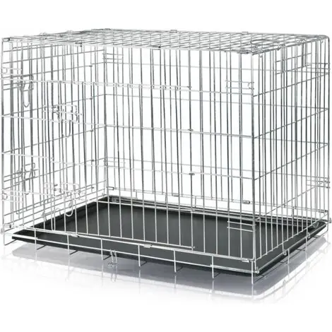 TRIXIE Chenil d‘int�rieur 78x62x55 cm Galvanis� | Prêt à expédier