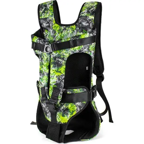 Disponible maintenant - Haustier Rucksack Hund Tragetasche, Taille Verstellbar Beinen heraus Rucksäcke Haustier Tragbar Reisetasche, Atmungsaktiv Smaragdgrün