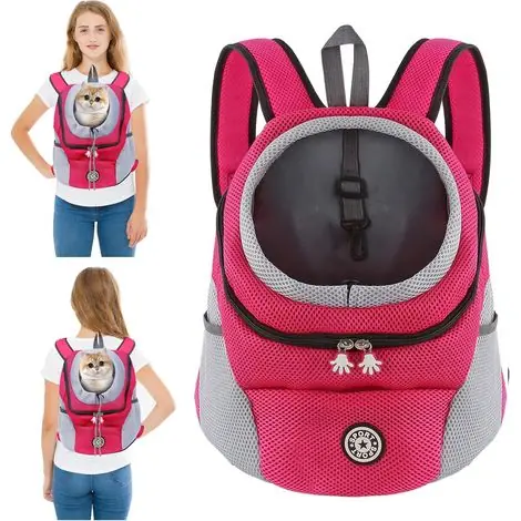 Transport de voyage pour animaux de compagnie, sac à dos portable, réglable, respirant et pratique | Qualité supérieure
