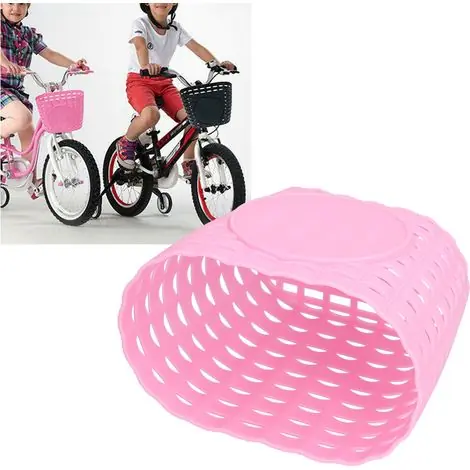 Panier de Vélo Enfant Renforcé, Résistant à l‘Usure - Housse de Panier Rose pour Poussette et Courses - Achetez dès maintenant