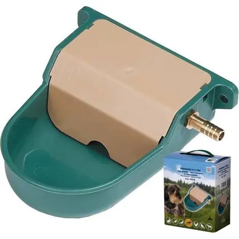 Abreuvoir automatique en aluminium pour chiens, 11x16x6 cm. Vert. Sortie du réservoir d‘eau | Top des ventes