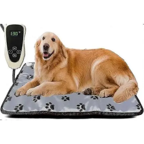 Coup de cœur - Tapis chauffant d‘extérieur extra large pour grands chiens et chats, coussin chauffant électrique, lit chauffant d‘intérieur pour animaux de grande race