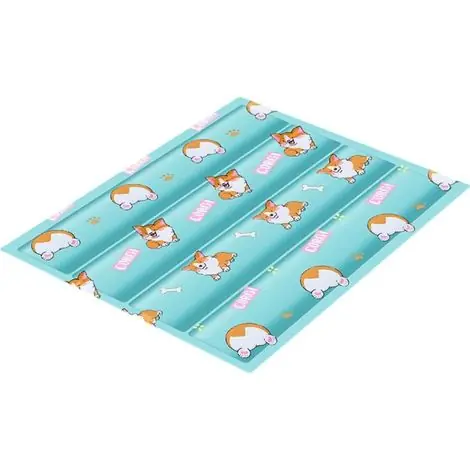 Nouveauté - 60x45cm Pet glacée Tapis Cool Chat Coussin Chat Chat d‘été Chien de Chien Gel de Couchage de dommée