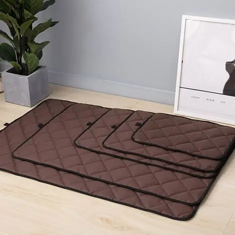Tapis Pour Cage À Chien - Tissu Oxford Imperméable Et Résistant Aux Morsures - Antidérapant Pour Sol Dur - 60 X 40 X 2 Cm - 1 Pièce | Excellente qualité