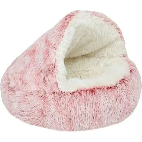 Disponible | Chickwin Pet Bed - Washable Sleeping Basket for Dogs and Cats, Warm Cushioned Mat, Cozy Nest for Pets, Pink Color, 50cm