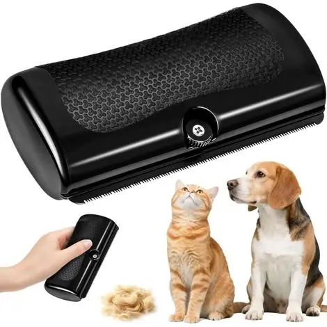 Brosse Chien, Peigne à épiler pour chiens et chats, Brosse pour animaux de compagnie, Comb de Toilettage Canin Chat Professionnel, Élimine Sous Poil et Poils Morts - Dépêchez-vous