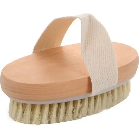 Brosse en Bambou avec Soies Douces Tient dans la Paume de la Main/Adaptée aux Pelages Courts/Lisses - Super offre