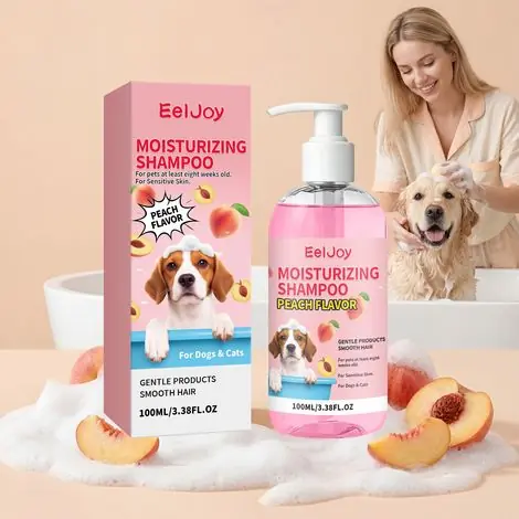 Commandez en ligne - Shampoing pour animaux nettoyant en douceur la peau, laissant le pelage lisse et parfumé d‘un agréable parfum hydratant -- 100 ml