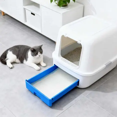 Alèses d’entraînement pour animaux non tissées bleu et blanc, parfum citron, 200 pièces - PANGIVO | Quantité limitée