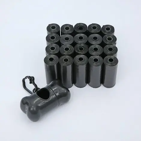 à déjections canines avec distributeur et clip pour laisse, Sans parfum, 20 lot de 15 - Prix avantageux