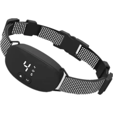 -Collier anti-aboiements pour chiens, collier automatique avec 7 niveaux de sensibilité, niveau de vibration 0-8, mode choc et son, IP67 étanche et rechargeable noir - Prêt à expédier