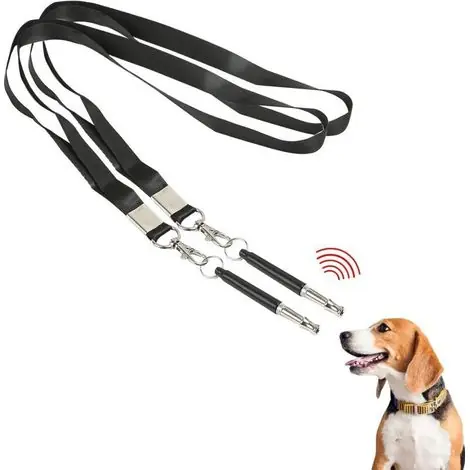 Prêt à expédier | Sifflet Ultrason Chien,Sifflet Chien,Sifflet Ultrason Chien Rappel,Sifflet Anti Aboiement Chien,Sifflet Dressage Chien,2PCS