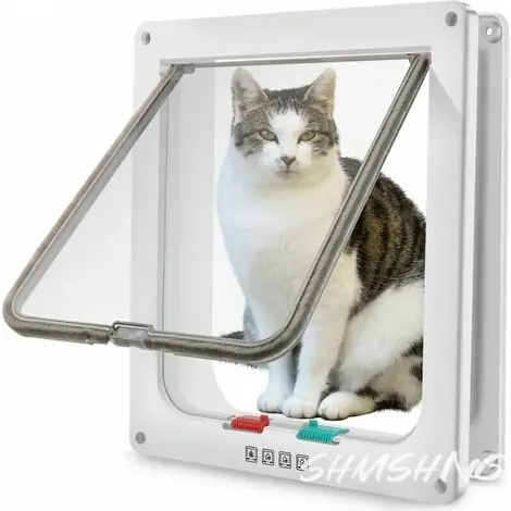 Shmshng – Chatière grande 28cm x 24,9cm – Verrouillage 4 voies – Circonférence max 63cm – Installation facile – Silencieuse avec joint magnétique - Achetez dès aujourd'hui