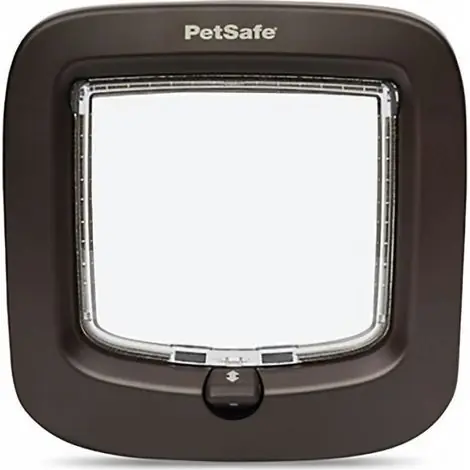 Produit phare - CHATIÈRE À VERROUILLAGE MANUEL PETSAFE, CHATIÈRE DURABLE ET FACILE À INSTALLER, PAR LES FABRICANTS DE STAYWELL, BRUN