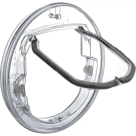 [Chatière Verre] Porte pour Chat 30x30cm à 4 Points de Verrouillage, Fenêtre Transparente ABS/Polycarbonate pour Chats et Petits Chiens | Excellente qualité