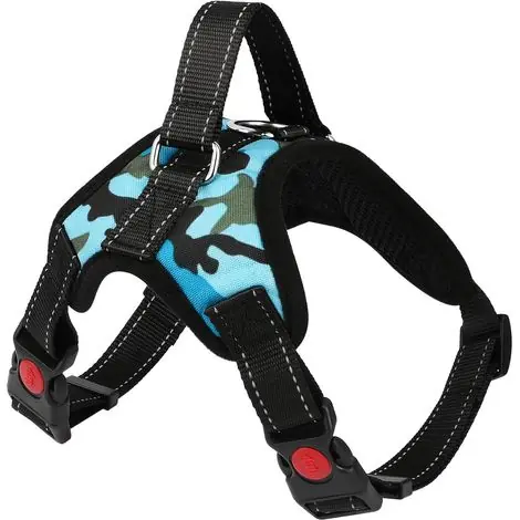 Achetez dès aujourd'hui - Harnais pour Chien avec poignée, Facile à contrôler, Sangle de Poitrine réglable, avec Poignée Contrôle,Respirant,Durable